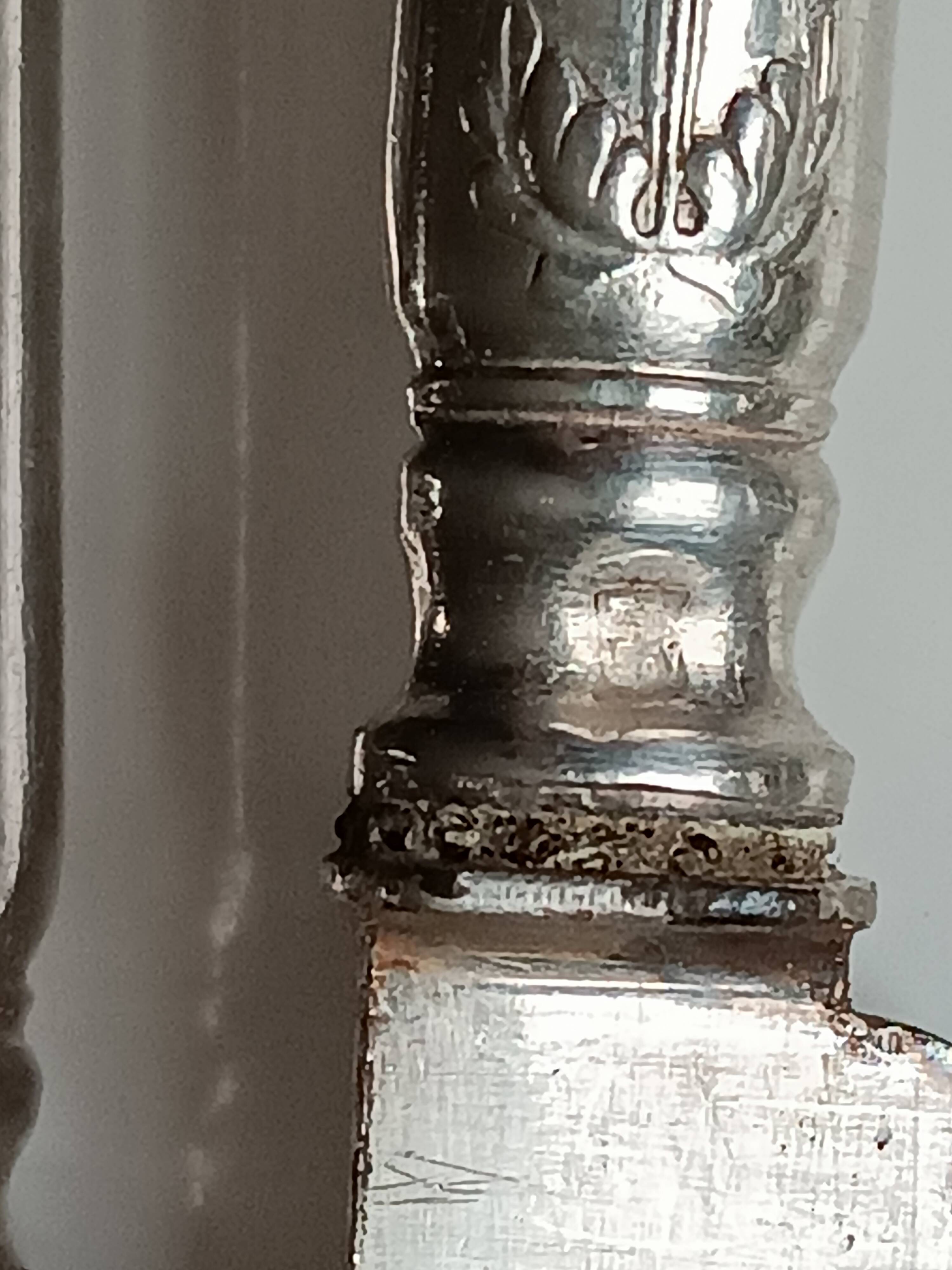 Cutlery set 12 knives Silver-plated metal Armand Frenais Silverware