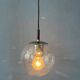 Small vintage bubble glass pendant Raak