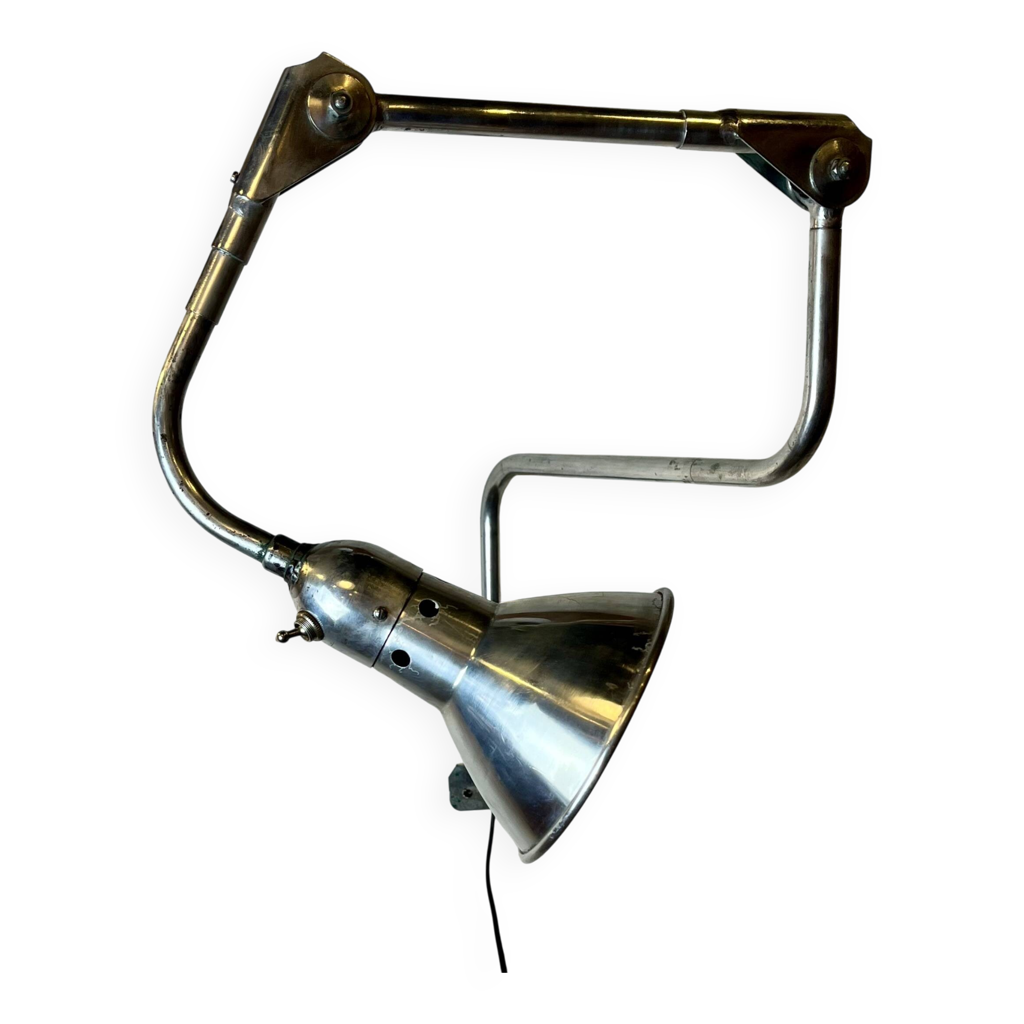 SEPA industrial wall light – France, 1930s–1940s