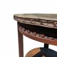 Antique side table with carved details