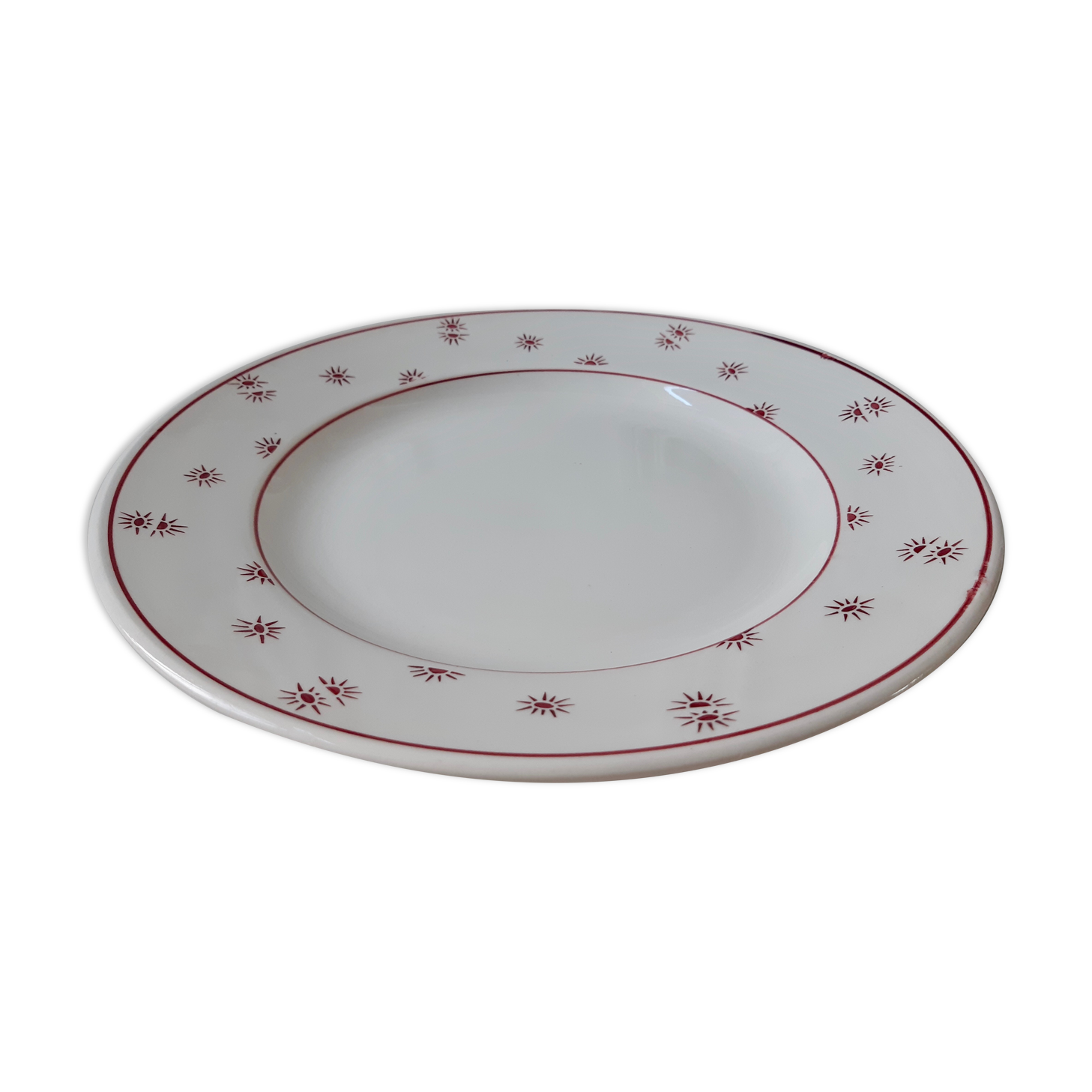 Plat rond Digoin Sarreguemines modèle Andrée