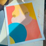 Singular, Extra fine acrylic on canvas grain paper 290g