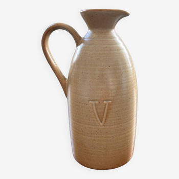 Vilage stoneware wine pitcher