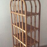 Lot 2 vintage bamboo shelves