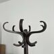 Baumann coat rack, swivelling parrot design from the 60s/70s in wood.