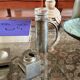 Modern silverplated and glass cruet mod. Oilvine, Lino Sabattini Italy 1970