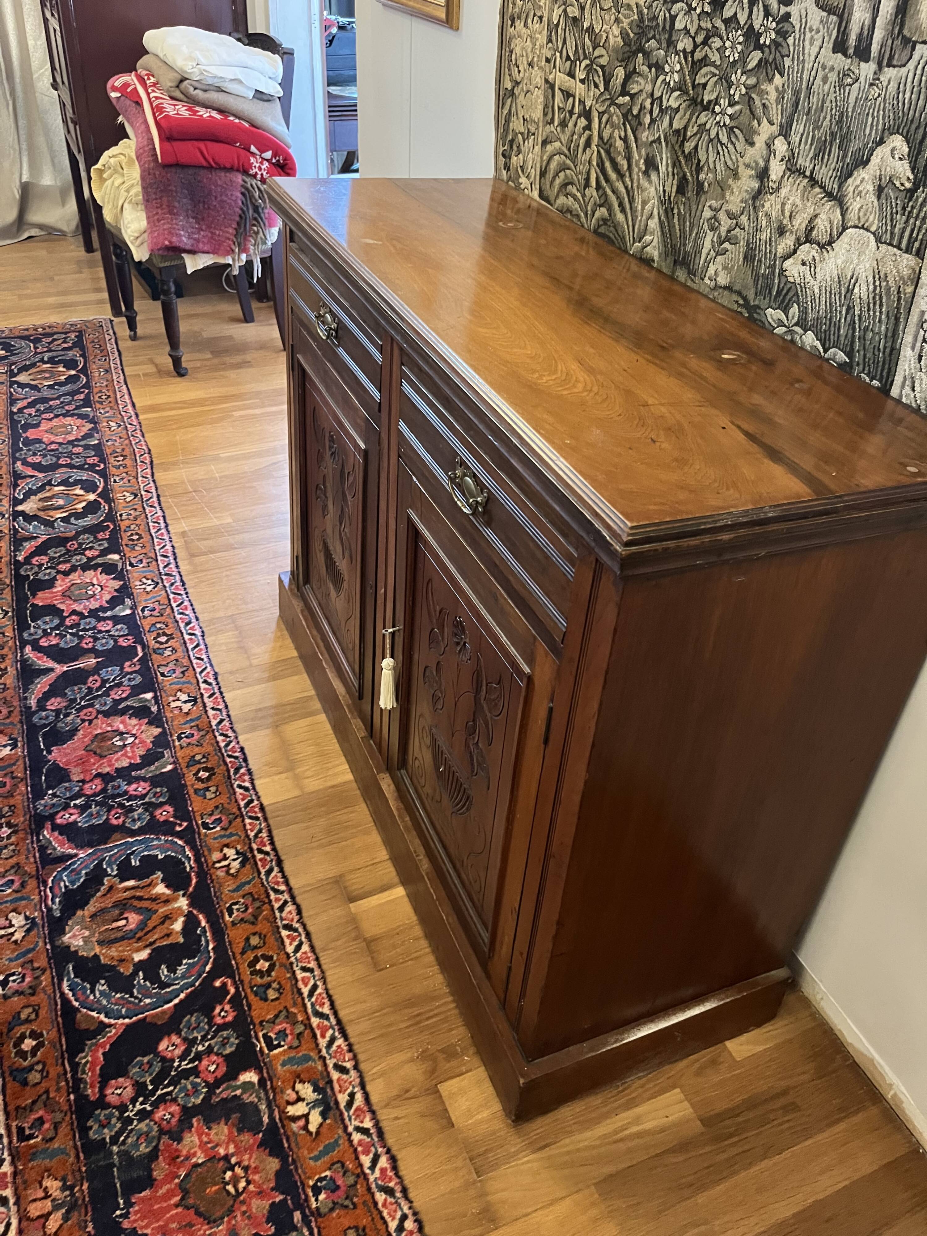 Vintage solid wood sideboard