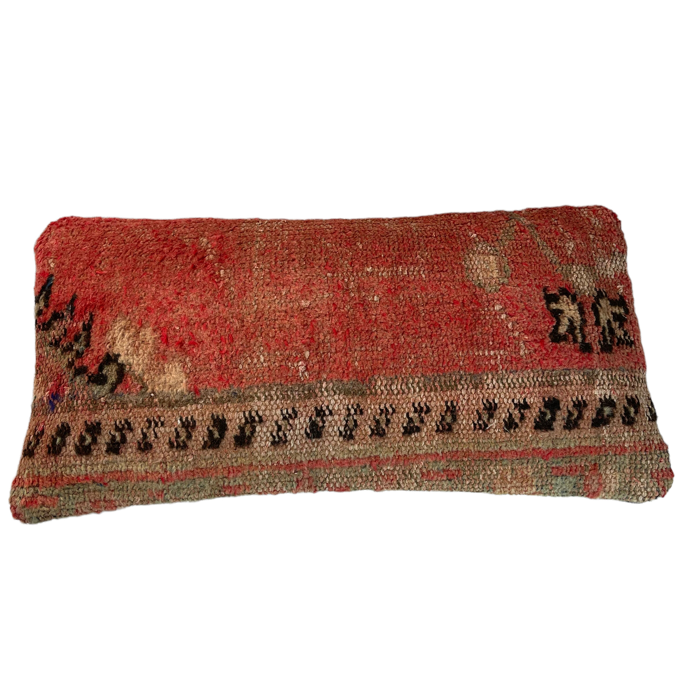 Vintage turkish handmade cushion cover , 30 x 60 cm