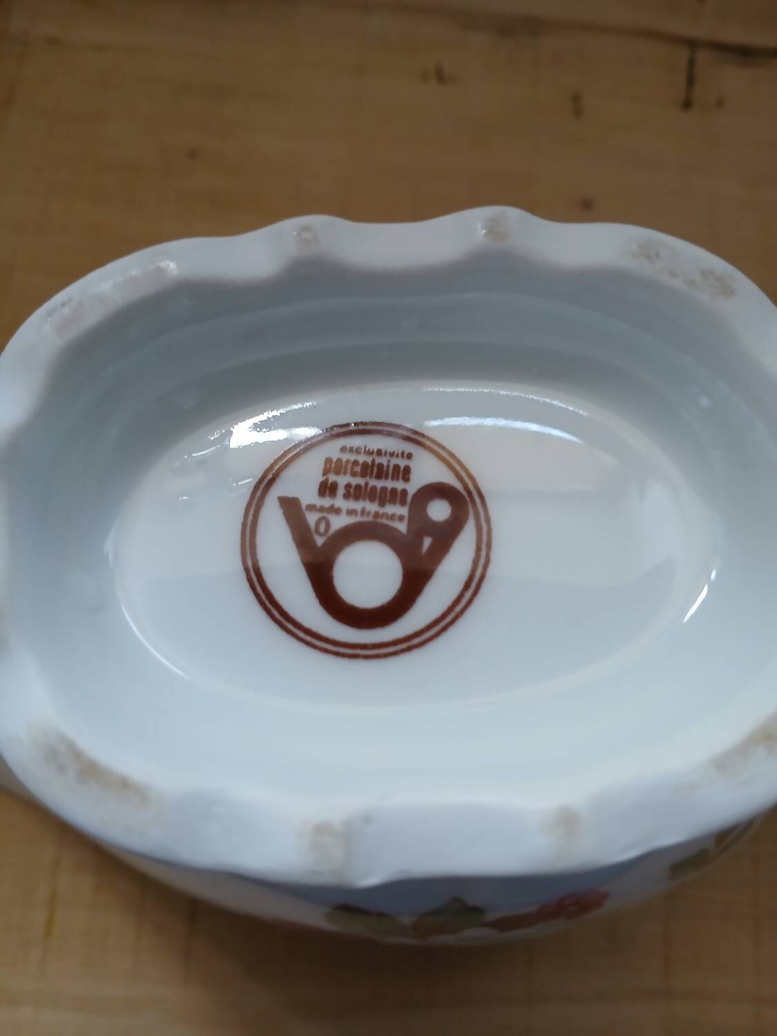 Antique porcelain sauceboat