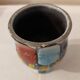 Enamelled vintage Vallauris vase