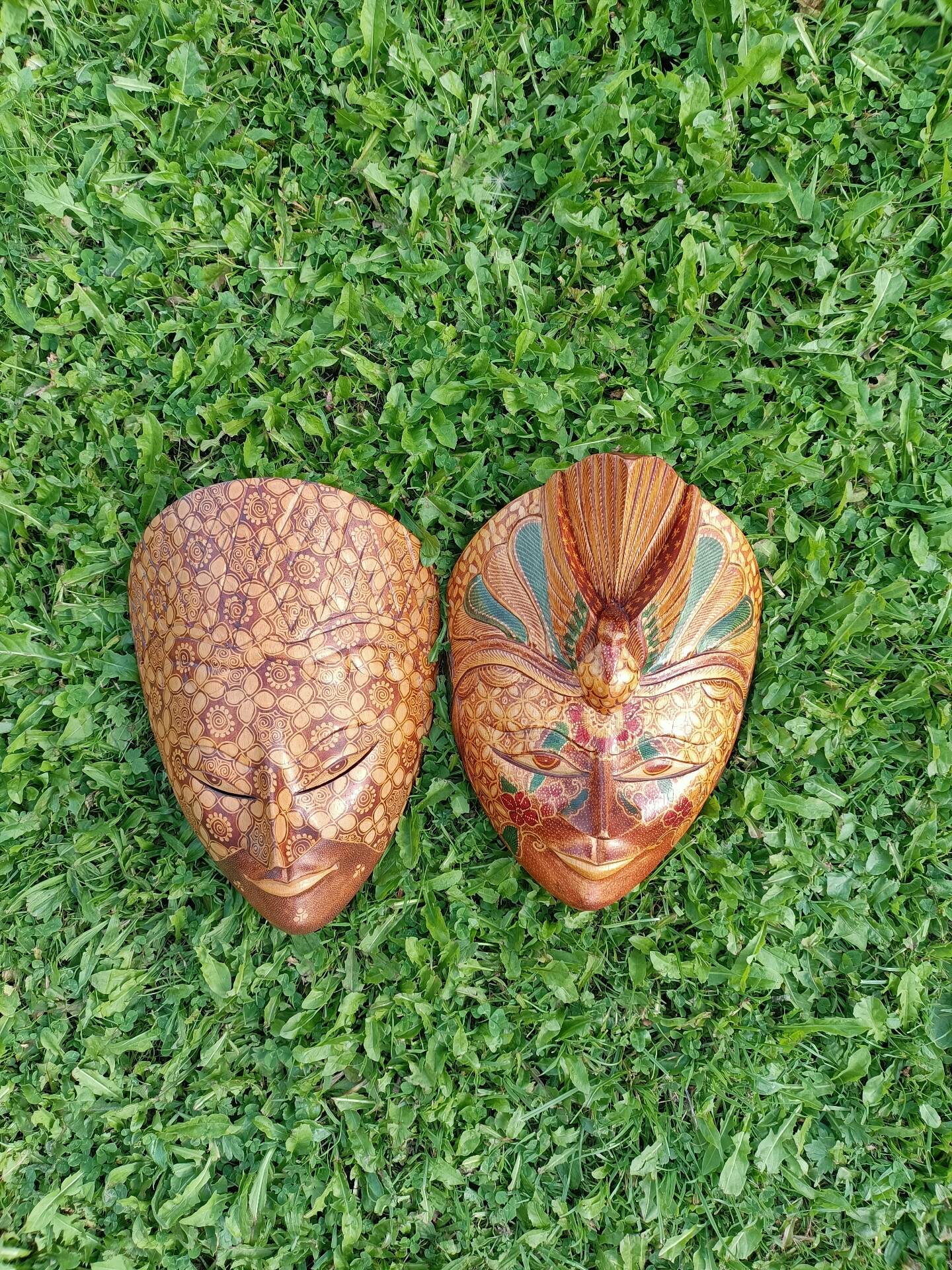 Masques ethniques rétro