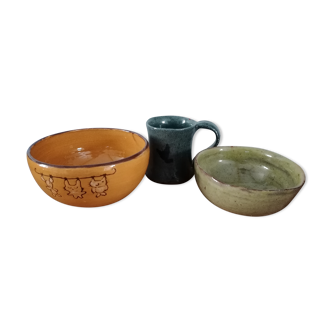 Lot small lunch pottery