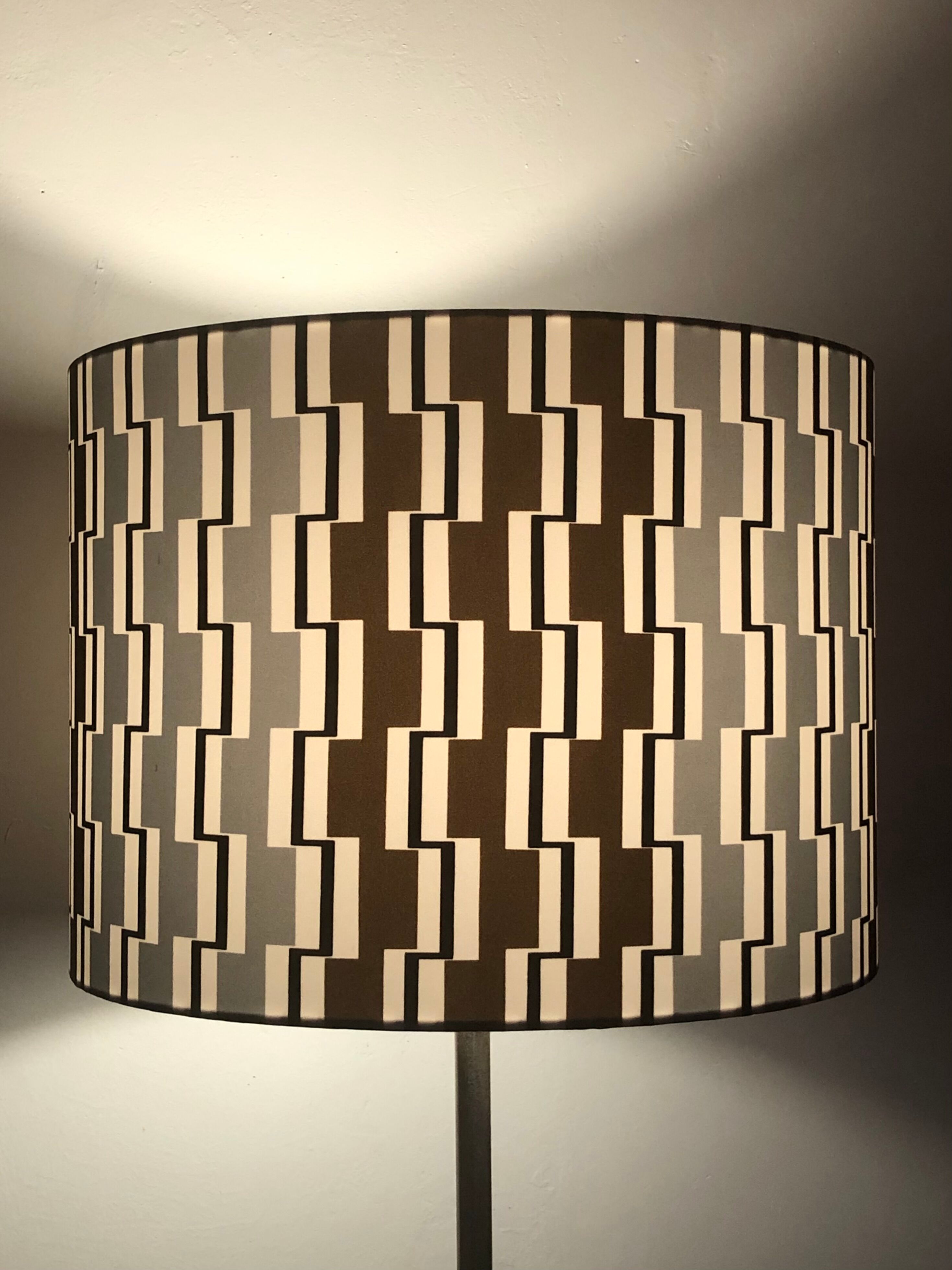 Fortress lampshade - vintage fabric