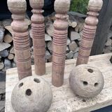 Wooden bowling game