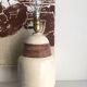 Cracked ceramic lamp foot