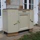 Art Deco sideboard in renovated solid oak – marble top