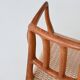 Niels Otto Moller model 66 armchairs teak and paper cord Denmark 1974