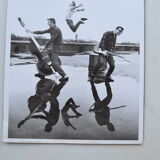 Lot of 4 photos from the 1960s, 1970s, 1980s of Tushita editions of artists (Armstrong Roberts, Cyril Bernard, Housk Randall)