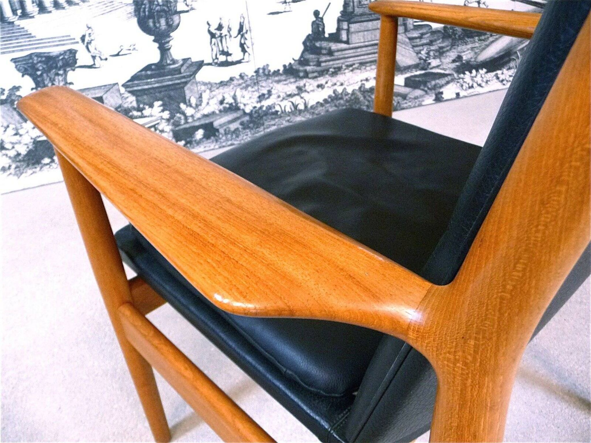Danish model 341 desk chair in teak by Arne Vodder for Sibast, 1960s