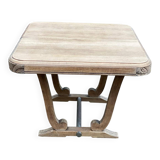 Restored Art Deco dining table in solid oak, 1940