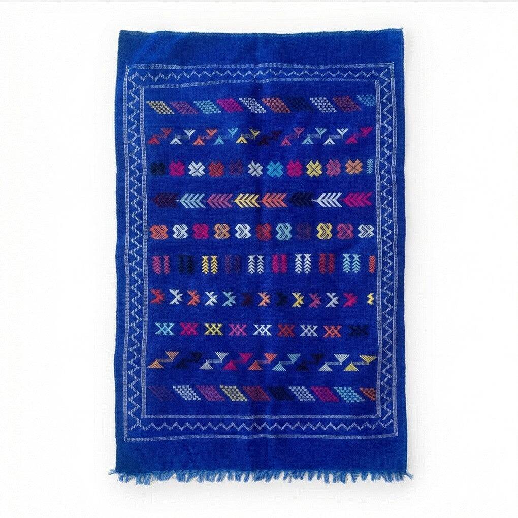 Small blue Berber rug 100x150 cm