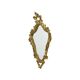 Small Vintage French Gold Baroque Mirror Crested Mirror Resin 1960s