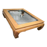 Large coffee table called Opium 1980 in teak