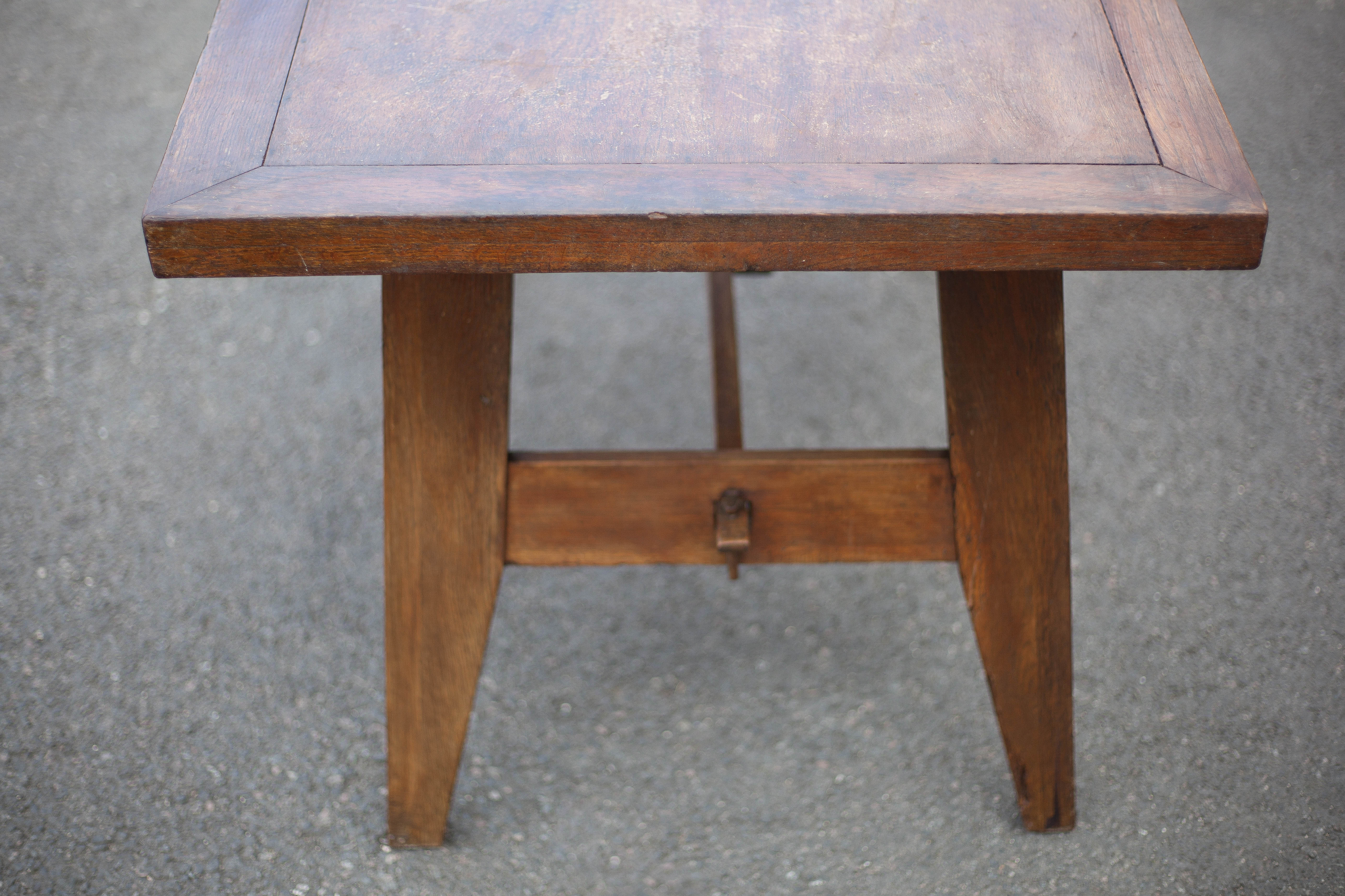 Rene gabriel table, 50s wood table, dining table, kitchen, veranda