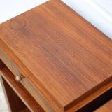 Pair of art deco nightstands, art deco wooden bedside tables, can end