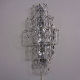 Large crystal glass flush mount from Kinkeldey, Germany, 1970s.