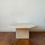 Travertine coffee table