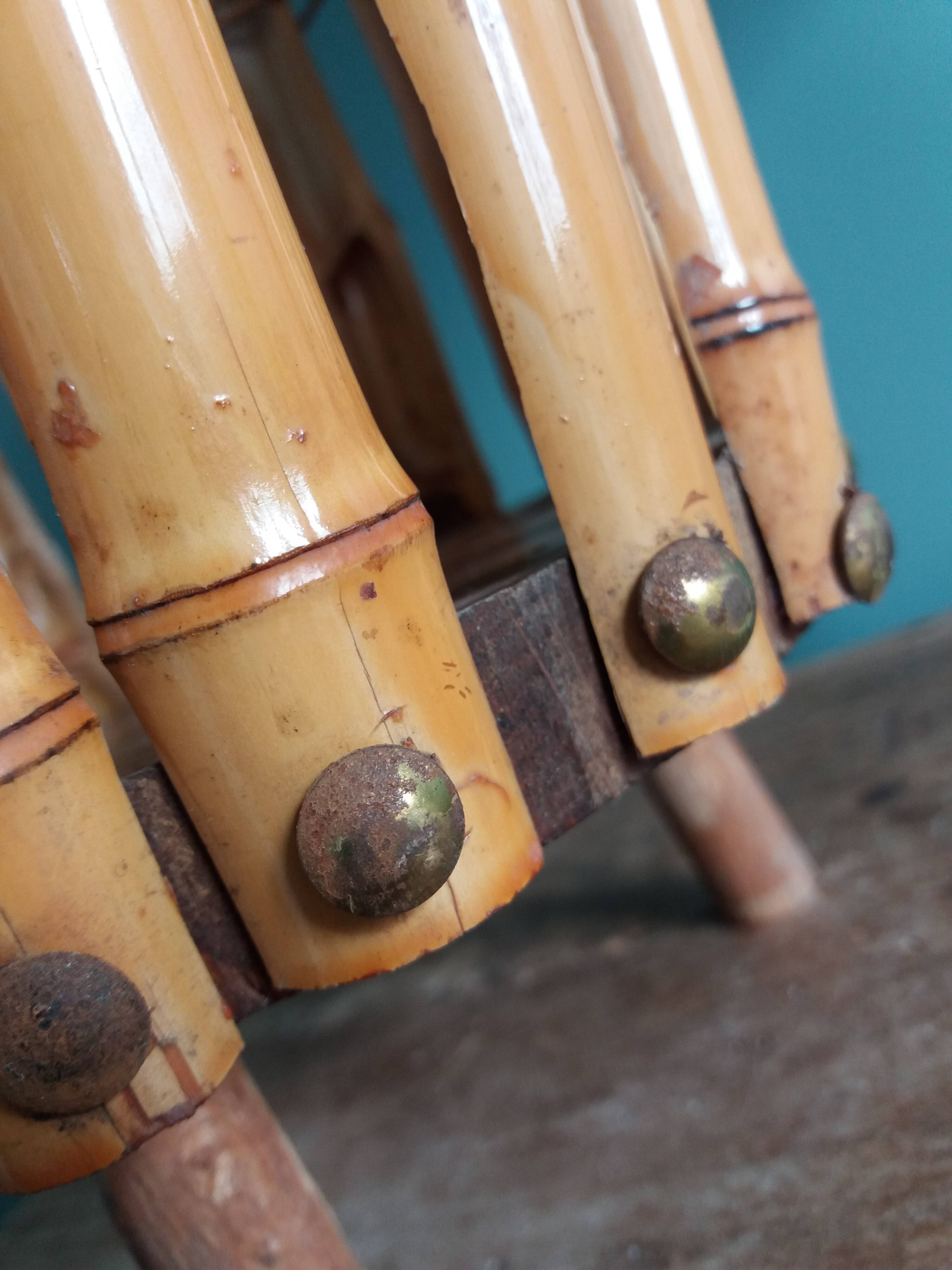 Bamboo tripod plant pot holder