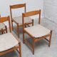 Ensemble de 6 chaises de salle à manger en chêne par Meubelatelier Vanda Watervliet, années 1960.