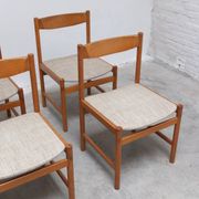 Set of 6 dining chairs in oak by Meubelatelier Vanda Watervliet, 1960s