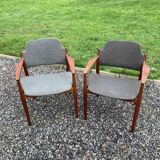 deux fauteuils modèle 62A conçus par Arne Vodder pour Sibast Møbler,