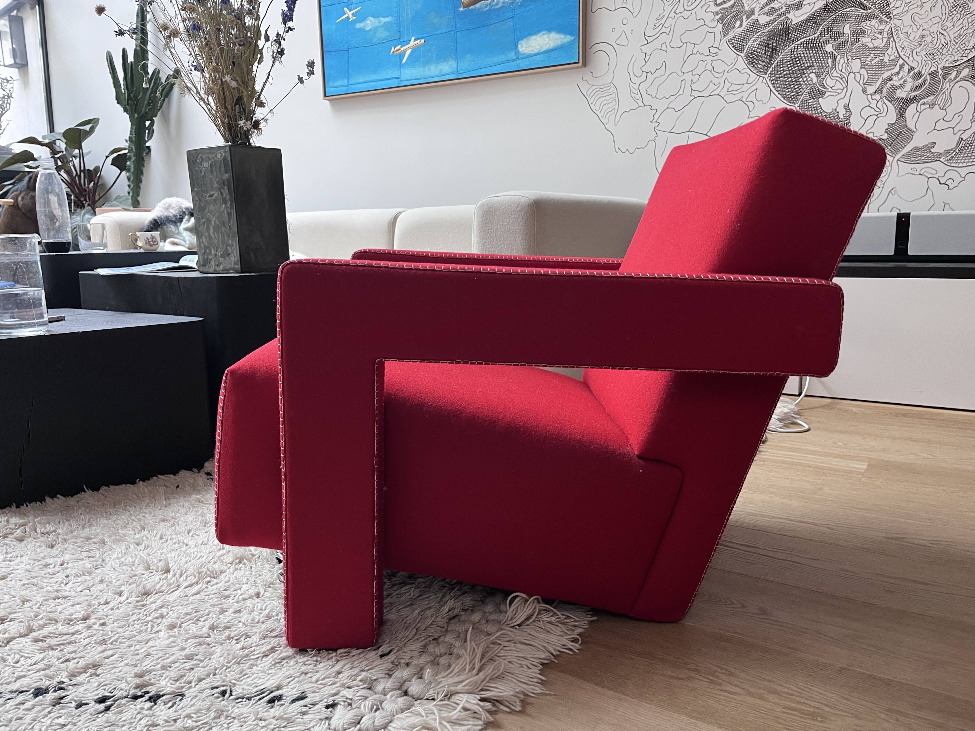 Utrecht armchair by Rietveld by Cassina