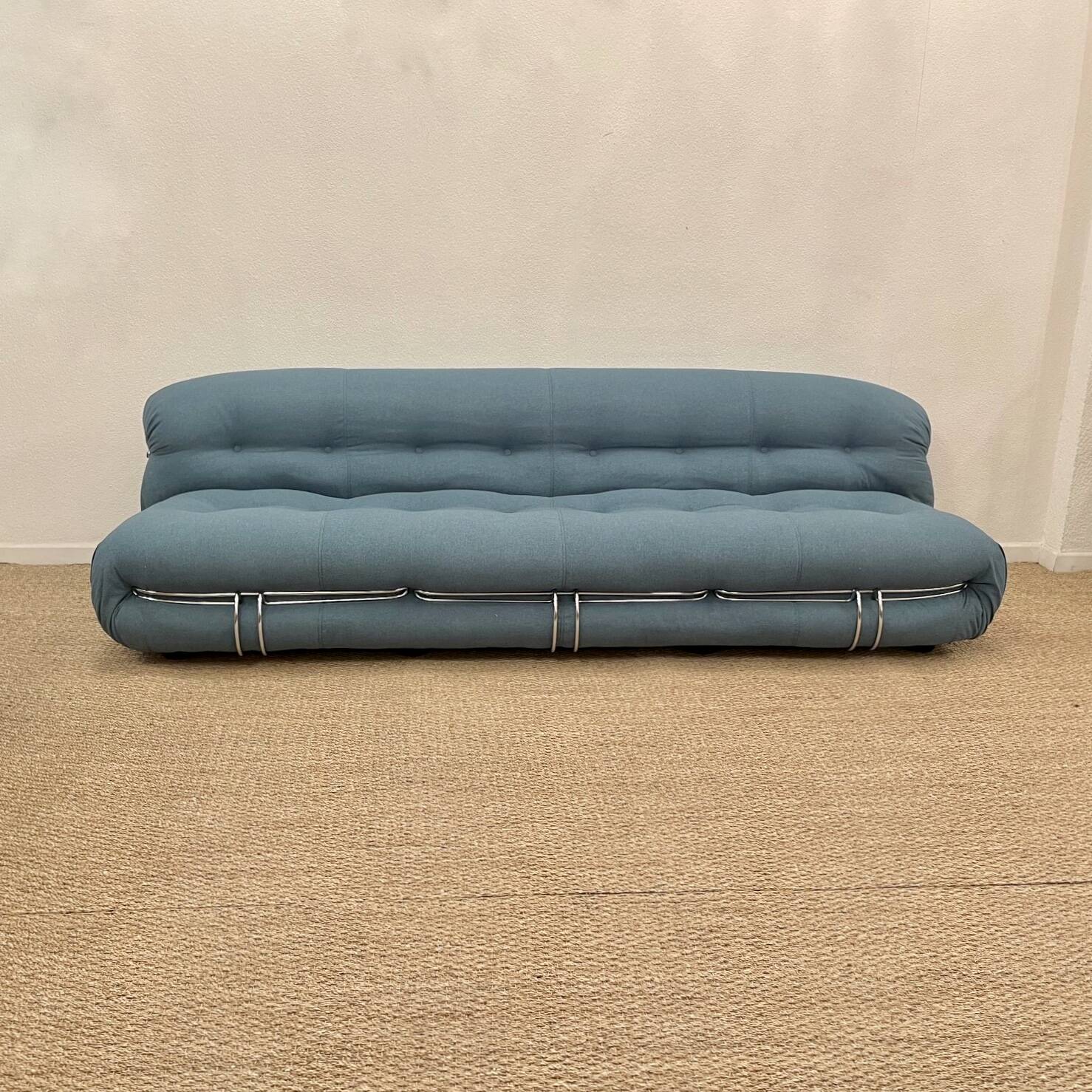 4-seater sofa Soriana Scarpa Cassina Italy circa 1970s