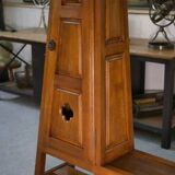 Guillerme et Chambron standing clock with earthenware decoration by Danikowski 1950s