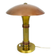 Paquebot lamp in copper and gold metal, Art Deco period