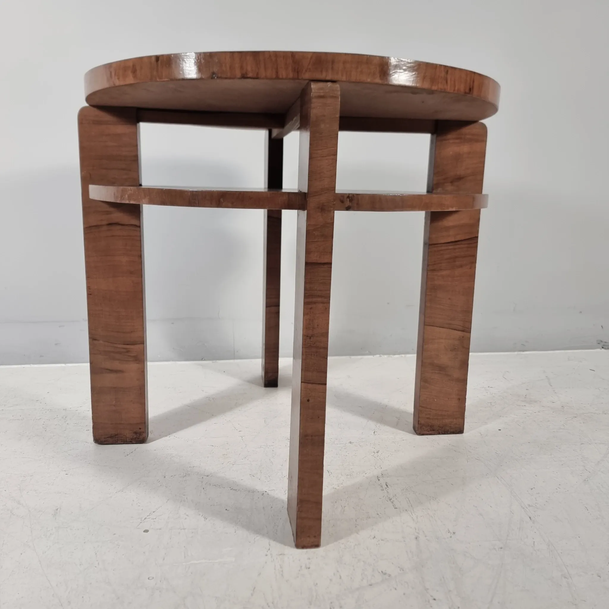 Art Deco Wood Table, 1940s
