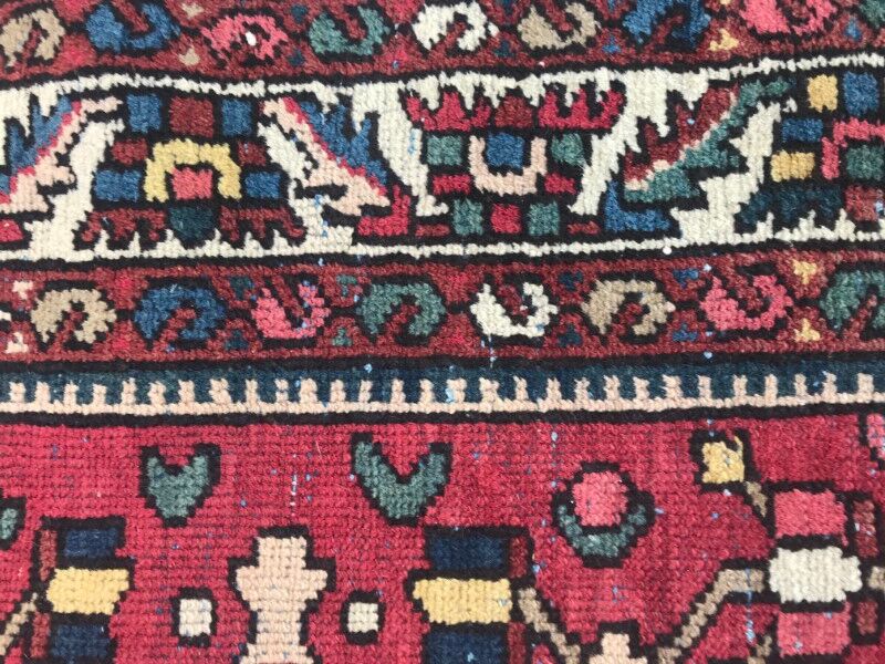 Carpet old Persian Bakhtiar 137 X 202 CM