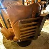 Koala padded leather lounge chair by Blaha, Holland 1960´s