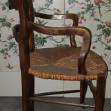 Pair of straw chairs