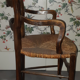 Pair of straw chairs