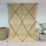 Handmade Moroccan Berber carpet 210 x 145 CM