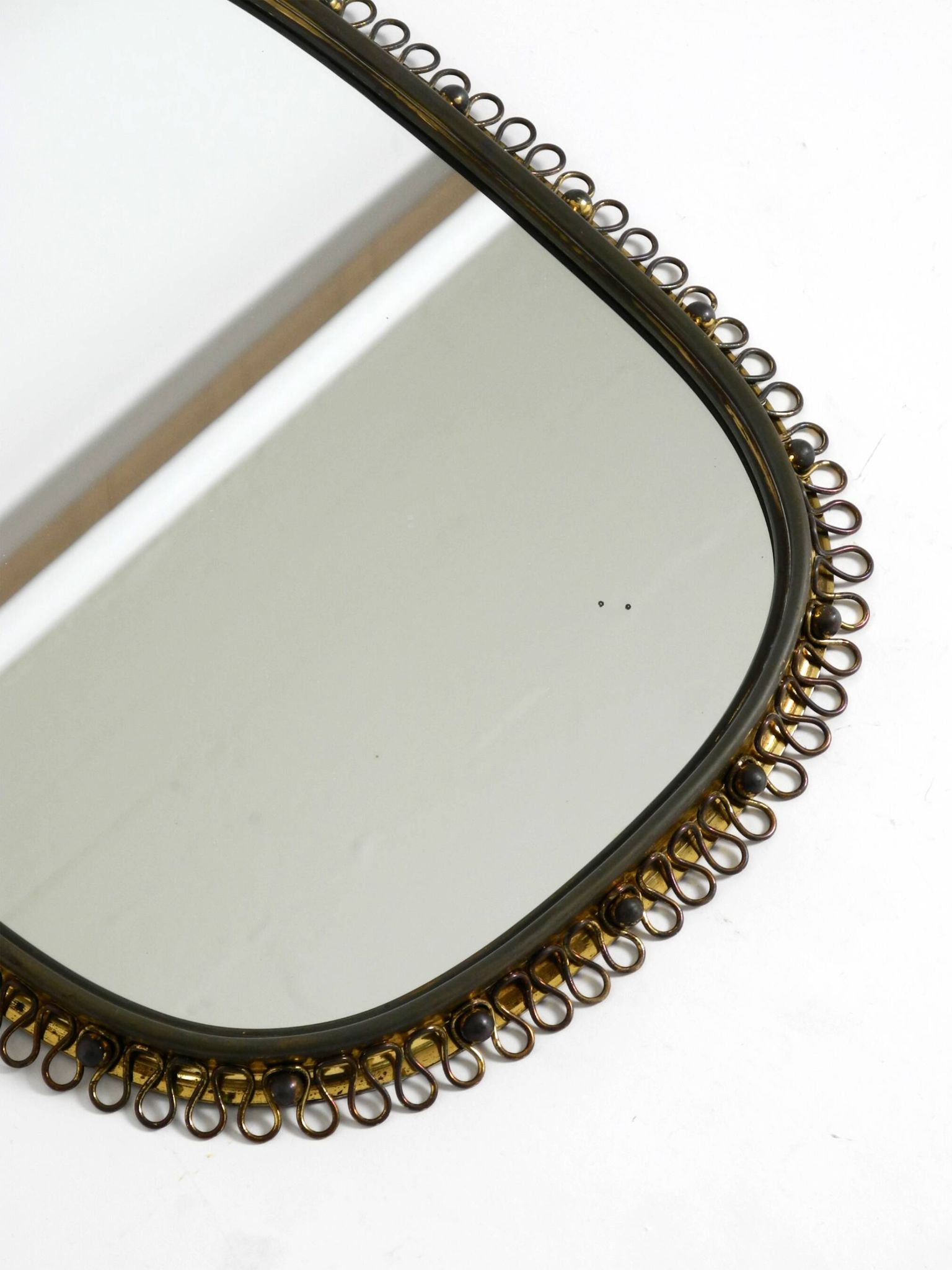 Mid century brass wall mirror by Josef Frank for Svenskt Tenn Sweden