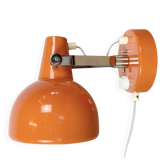 Lampe murale en métal orange vintage de Lidokov, années 1970