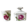 Limoges porcelain toiletry bottles decorated with roses