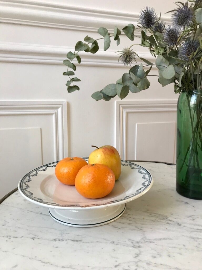 Compotier in Iron Earth Saint-Amand early twentieth century