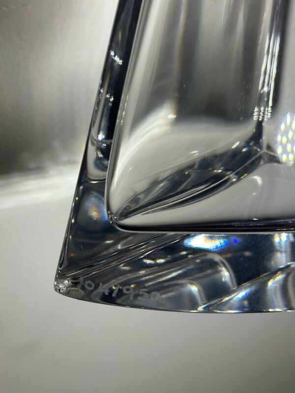 Carafe à whisky en cristal Poire Daum France Numéroté Hilton Mac Connico